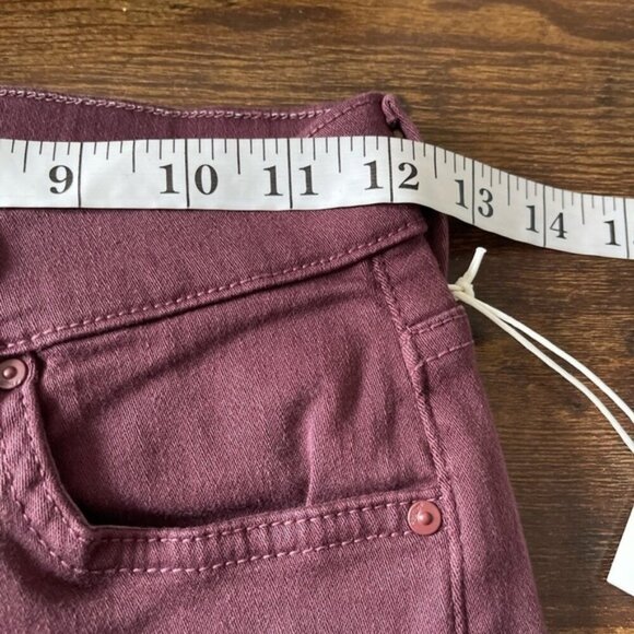 MOTHER Denim The Rascal Ankle Step Fray Plum Size 25 Cropped Jeans NWT NEW - Picture 9 of 14